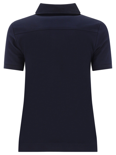 Shop Barbour Women's Blue Cotton Polo Shirt