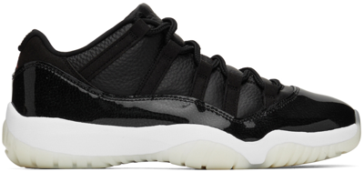 Shop Nike Black Air Jordan 11 Retro Low Sneakers In Black/gym Red-white-