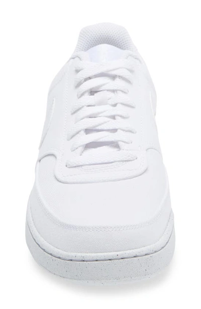 Shop Nike Court Vision Low Sneaker In White/ White