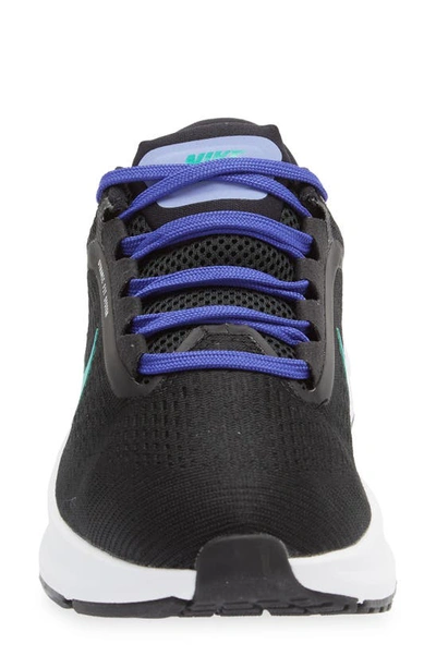 Shop Nike Air Zoom Structure 24 Running Shoe In Black/ Neptune Green/ Lapis