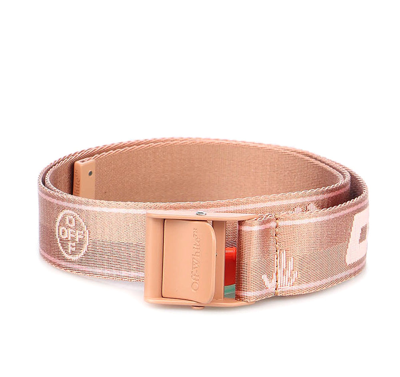 Shop Off-white Classic Industrial Logo Tape Belt In Pink