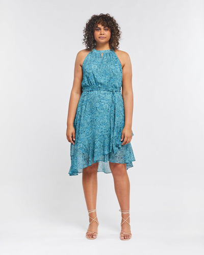 Shop Estelle Sorrento Print Dress In Blue