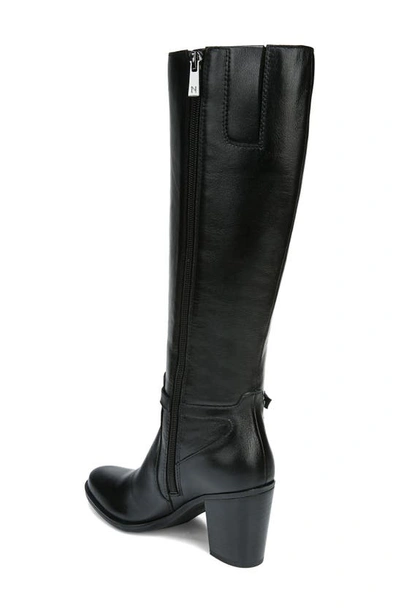 Naturalizer Kalina High Shaft Boots In Black Leather