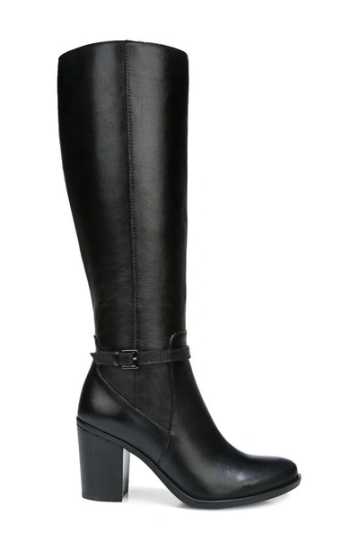 Naturalizer Kalina High Shaft Boots In Black Leather