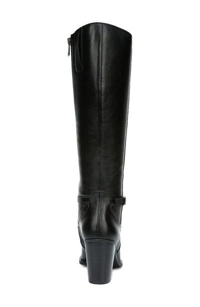 Naturalizer Kalina High Shaft Boots In Black Leather