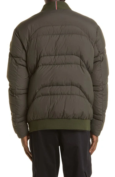 Shop Moncler Kizimen Down Bomber Jacket In Military