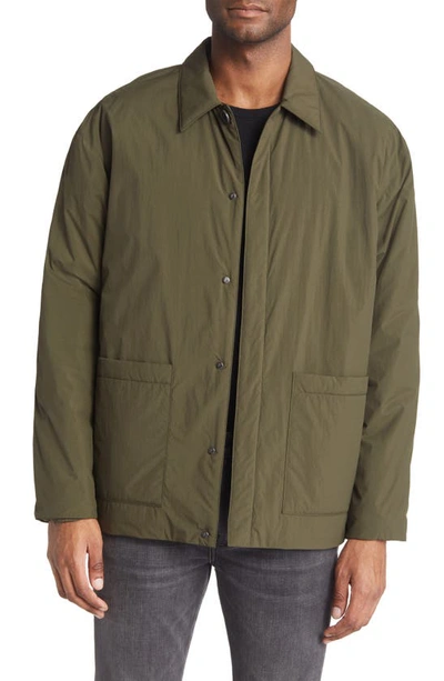 Shop Frame Puffy Workwear Jacket In Military Green