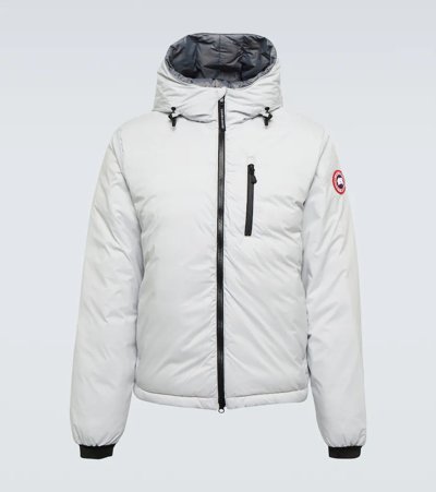 Shop Canada Goose Lodge Down-paneled Jacket In Silverbirch