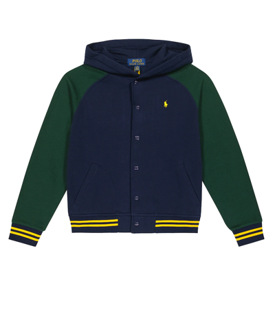 Polo Ralph Lauren Kids' Boy's Fleece Basketball Jacket In Cruise Navy |  ModeSens
