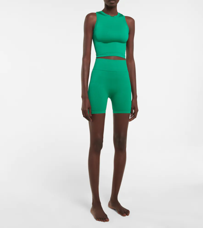 Shop Prism Luminous Tank Top And Composed Shorts Set In Jade Green