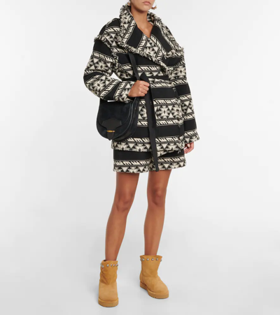 Shop Isabel Marant Kypsy Embellished Suede Boots In Camel