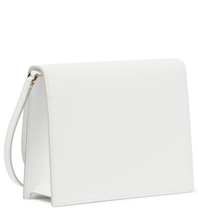 Shop Dolce & Gabbana Dg Leather Shoulder Bag In Optical White