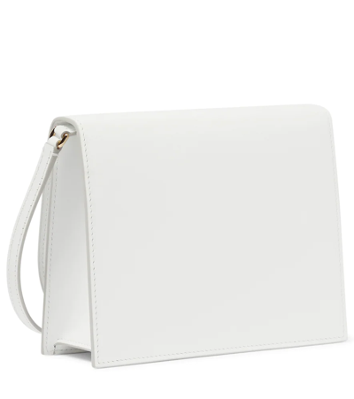 Dolce & Gabbana Women Dg Logo Leather Crossbody Bag In Optical White