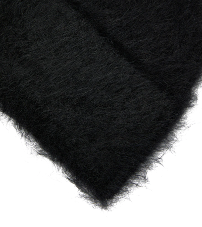 Shop Totême Alpaca Wool-blend Beanie In Black