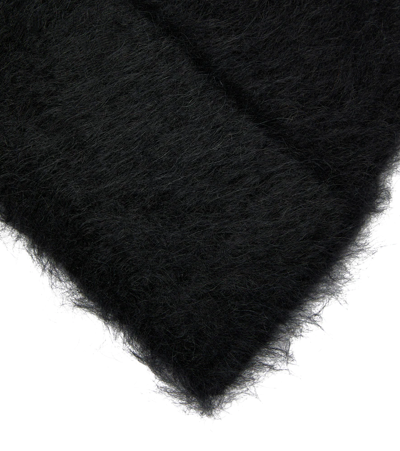 Totême Alpaca Wool-blend Beanie In Black