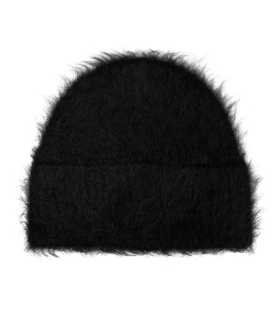 Shop Totême Alpaca Wool-blend Beanie In Black