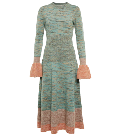 Shop Ulla Johnson Nathalie Space-dyed Sweater Dress In Twilight