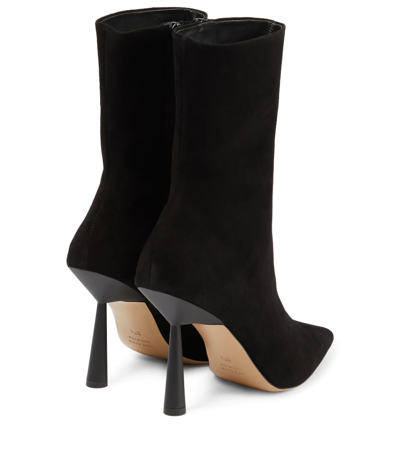 Shop Gia Borghini Gia/rhw Rosie 7 Suede Ankle Boots In Black