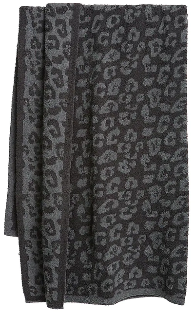 Barefoot Dreams Cozychic Barefoot In The Wild Throw In Graphite & Carbon