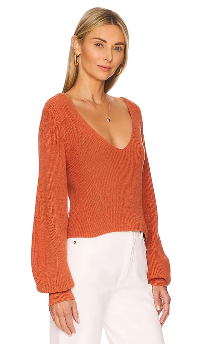 Shop A.l.c Kimby Sweater In Burnt Terracotte