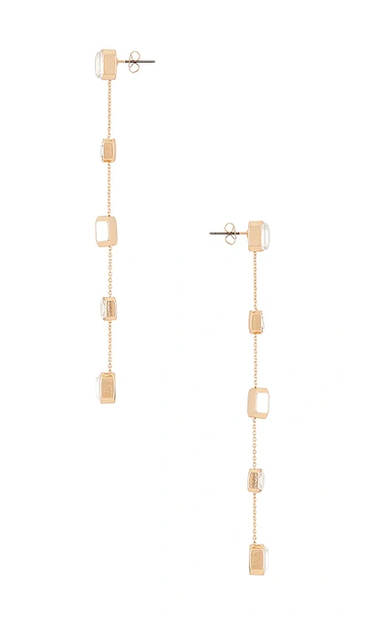 Ettika Drop Earrings In Clear Gems