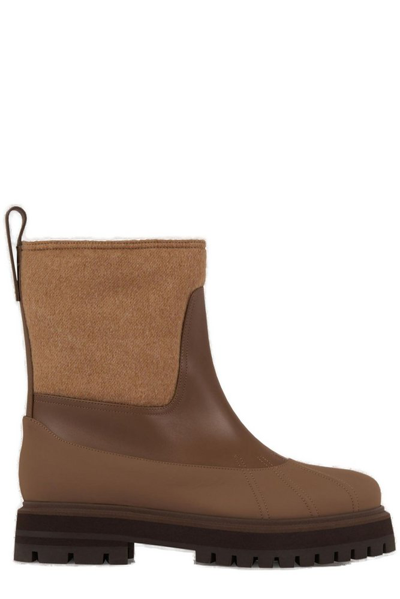 Shop Loro Piana Regent Ankle Boots In Brown