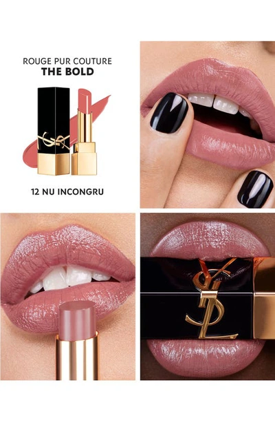 Shop Saint Laurent The Bold High Pigment Lipstick In 12 Nu Incongru