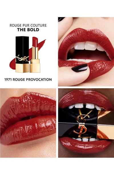 Saint Laurent The Bold High Pigment Lipstick 1971 Rouge Provocation 0.1 oz / 2.8 G In 1971 Rouge Provocation