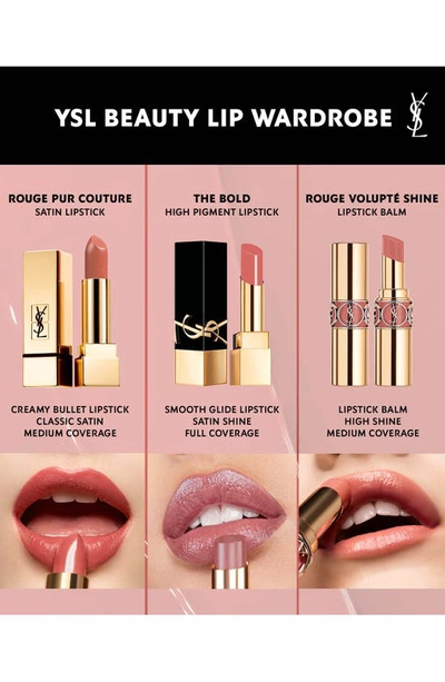 Shop Saint Laurent The Bold High Pigment Lipstick In 10 Brazen Nude