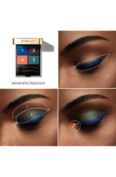 Shop Guerlain Ombré G Quad Eyeshadow Palette In Mystic Peacock