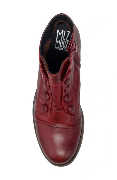 Miz Mooz Louise Slightly Slouchy Bootie In Bordeaux