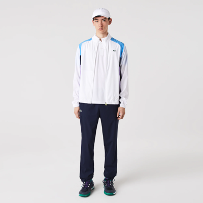 Shop Lacoste Men's Sport Colorblock Tennis Sweatsuit - Xl - 6 In White