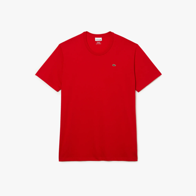 Shop Lacoste Men's Tall Fit Pima Cotton Jersey T-shirt - 3xl Tall In Red