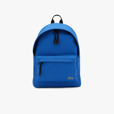 Shop Lacoste Unisex Computer Compartment Backpack - One Size In Blue