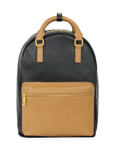 Shop Fawn Design The Diaper Backpack In Black Tan