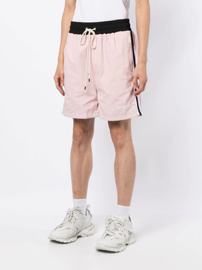 Domrebel Basketball Drawstring Shorts In Pink