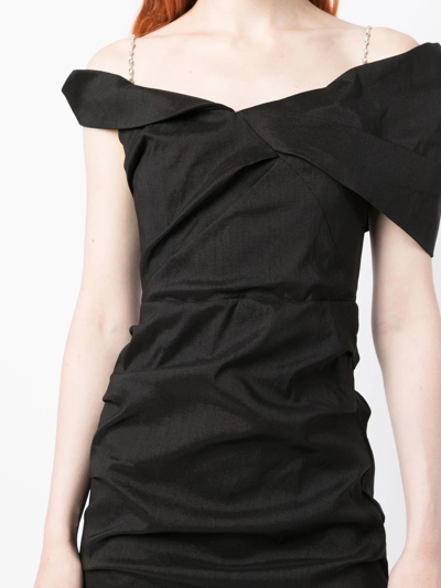 Shop Rachel Gilbert Dahli Embellished Gown In Black
