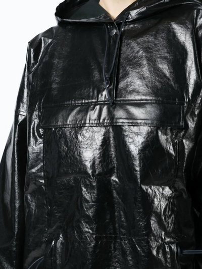 Muller Of Yoshiokubo Hooded Long-sleeve Windbreaker In Black