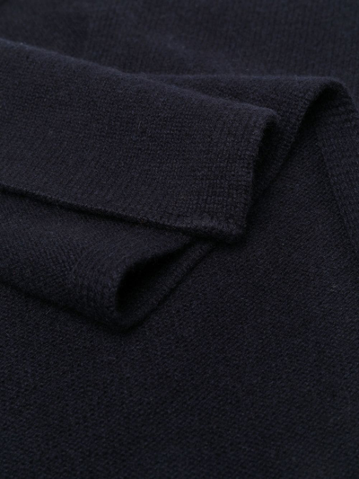 Shop Boglioli Fine-knit Cashmere Scarf In Blau