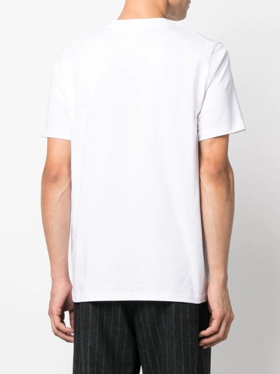 Shop Jil Sander Round-neck Short-sleeve T-shirt In Weiss