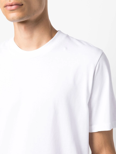 Jil Sander Classic Short Sleeve Cotton Jersey T-shirt In Weiss