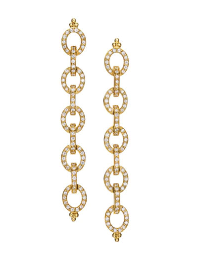 Shop Temple St Clair Women's Orsina 18k Yellow Gold & Diamond Drop Earrings