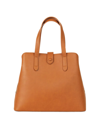 Shop Fawn Design The Satchel Diaper Bag In Brown
