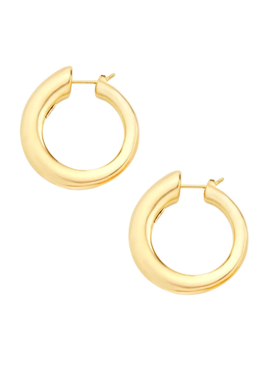 Shop Saks Fifth Avenue Women's 14k Yellow Gold Small Graduated Hoop Earrings