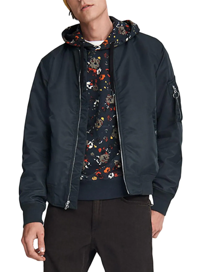 Shop Rag & Bone Men's Icons Manston Bomber Jacket In Black
