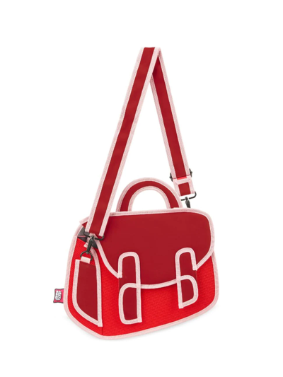 Shop Jump From Paper Chubby Crossbody Satchel In Chilli Red