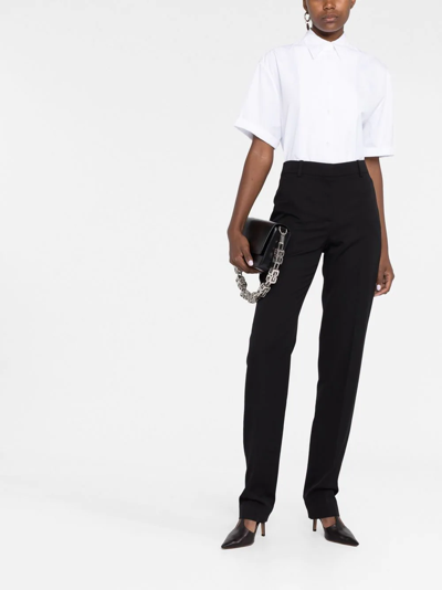 Shop Alexander Mcqueen High-waisted Tailored Trousers In Black