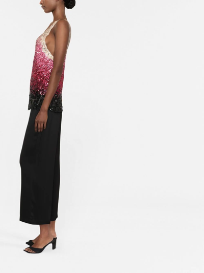 Ermanno Scervino Sequin Embellished Tank Top In Neutrals