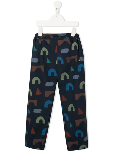 Shop Bobo Choses All-over Graphic-print Trousers In Blue