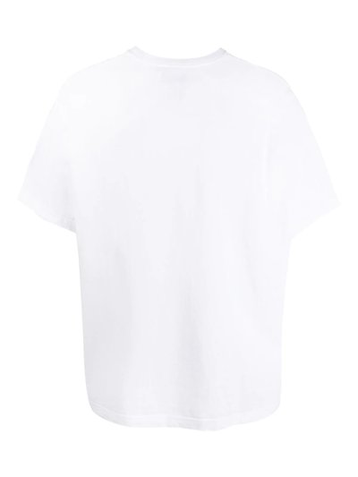 Shop Facetasm Logo-print T-shirt In White